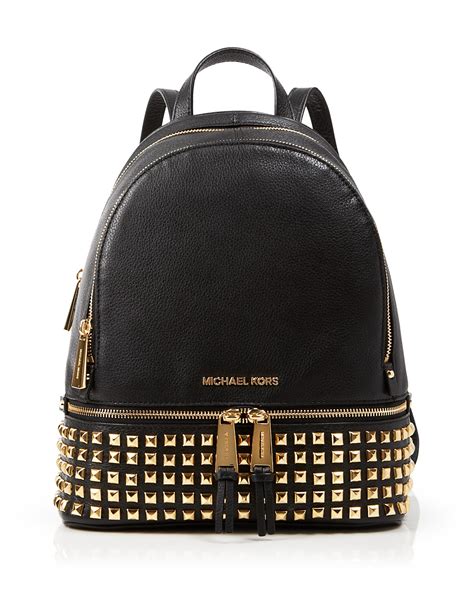 michael michael kors rhea zip small studded backpack|michael kors rhea mini backpack.